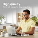 Crucial E100 480GB PCIe Gen4 2280 NVMe M.2 SSD