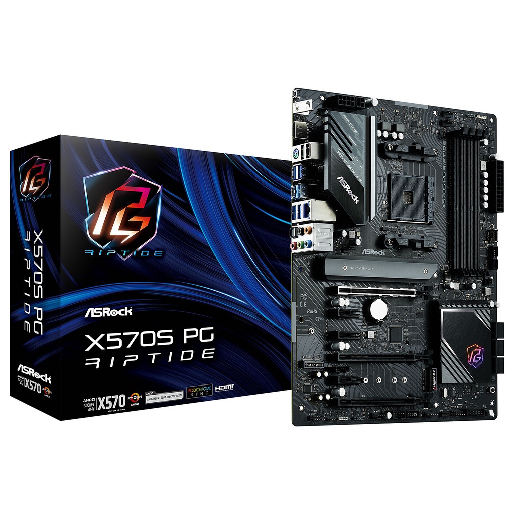 Carte Mère ASRock X570S Phantom Gaming Riptide (AM4) - 90-MXBHX0-A0UAYZ