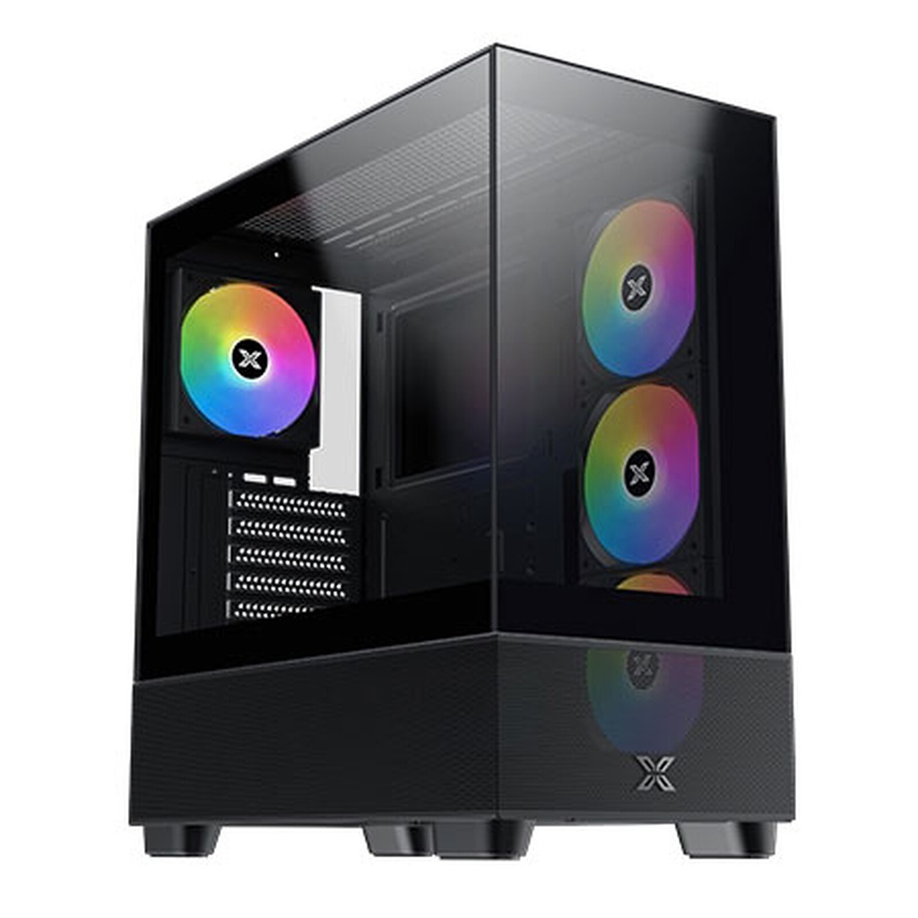 Boitier Moyen Tour E-ATX Xigmatek Endorphin Air V2 RGB avec panneaux vitrés (Noir