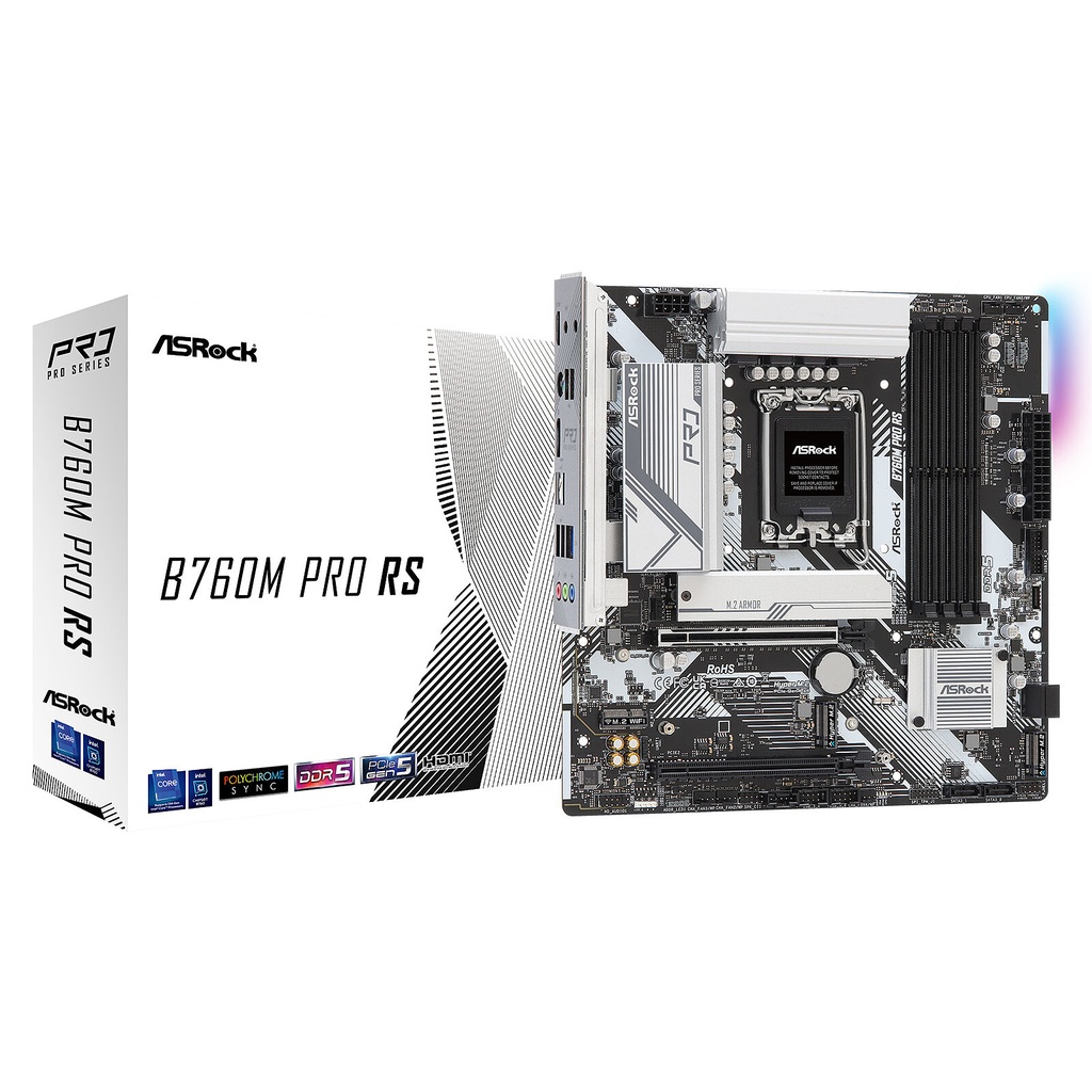  ASRock B760M Pro RS DDR5 (Intel LGA 1700) Micro ATX
