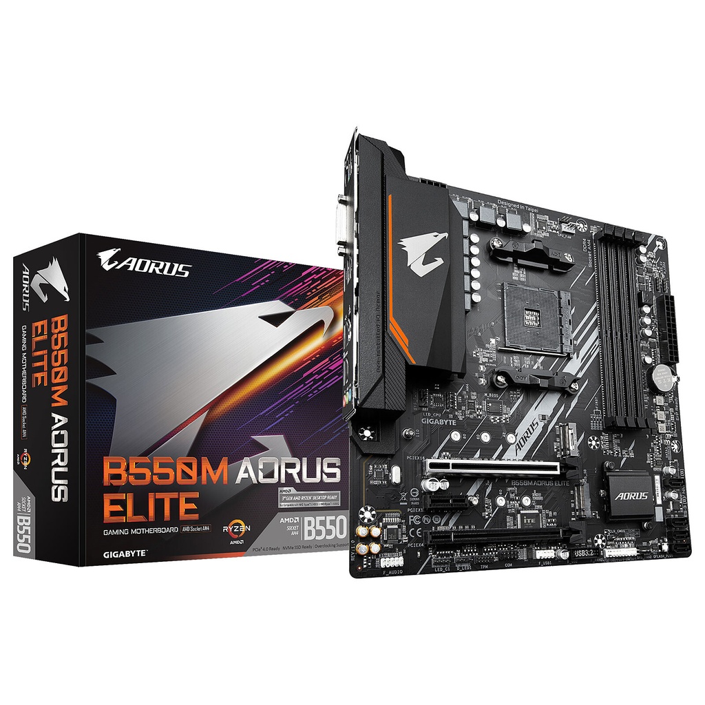 Gigabyte B550M Aorus Elite (AM4) Micro ATX