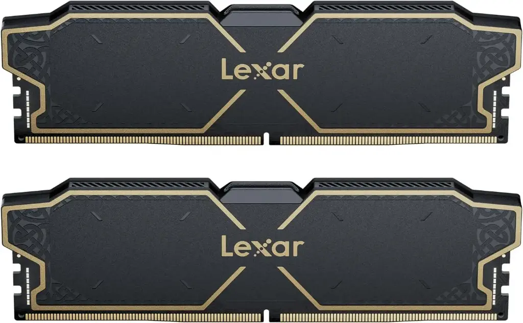 Kit Barrettes mémoire 16Go (2x8Go) DIMM DDR5 Lexar Thor OC 6000MHz (Noir)