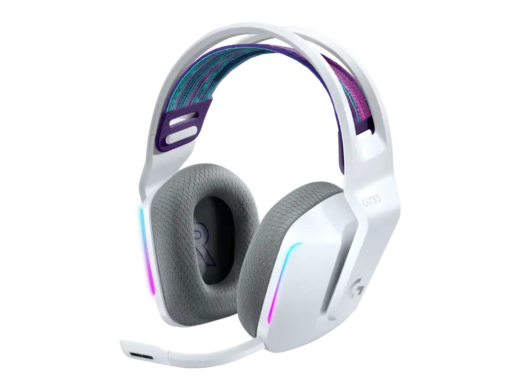 [981-000883] Casque Gamer sans fil Logitech G733 Lightspeed RGB (Blanc)