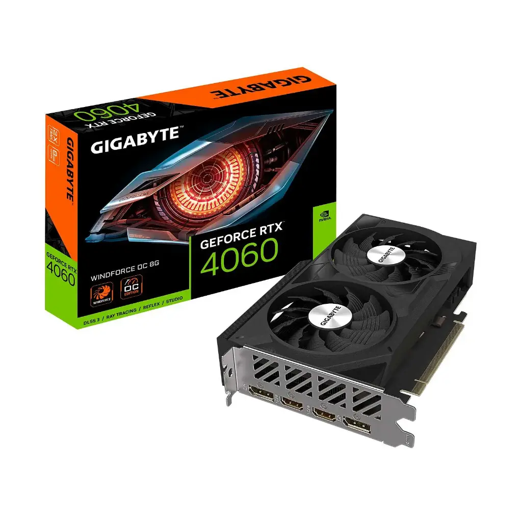 Nvidia Gigabyte GeForce RTX 4060 Windforce OC 8Go