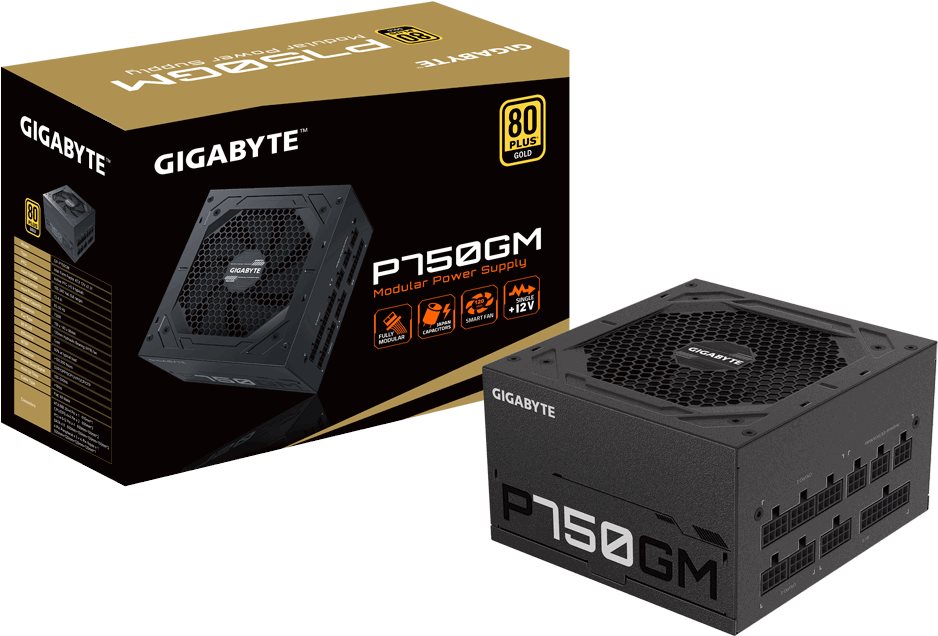 Alimentation ATX Gigabyte P750GM - 750W (Noir) 