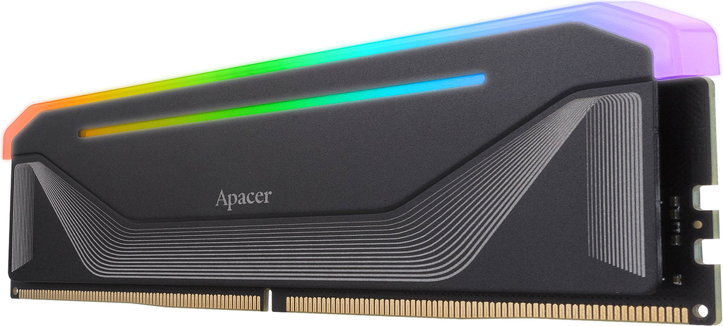 Barrette mémoire 16Go DIMM DDR5 Apacer Nox RGB 5600Mhz (Noir)