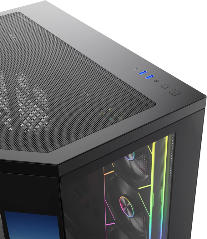 Boitier Moyen Tour ATX XYZ Neutron X Pro RGB panneaux vitrés (Noir)