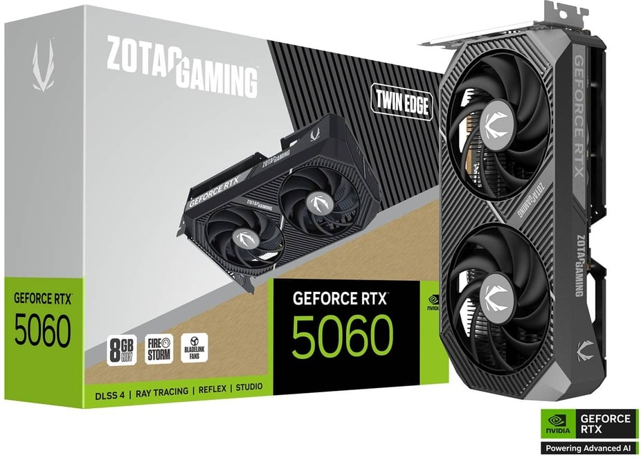 Carte Graphique Zotac Gaming GeForce RTX 5060 Twin Edge 8Go GDDR7