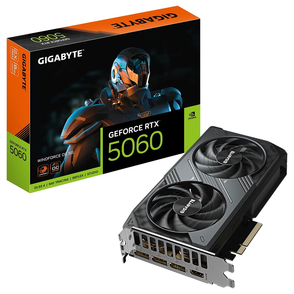 Carte graphique Gigabyte GeForce RTX 5060 WINDFORCE OC 8G GDDR7