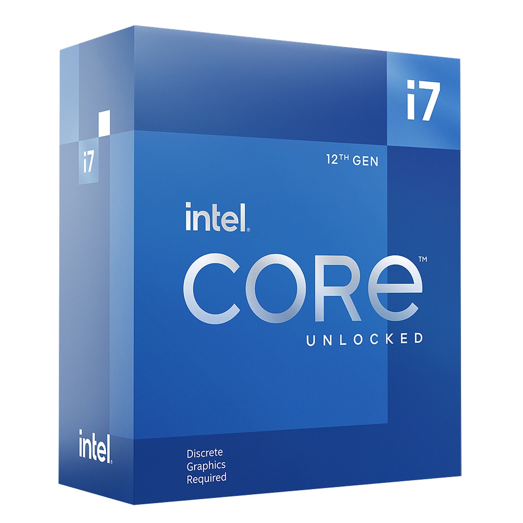 INTEL Core i7-12700KF - 3.6/5.0 GHz, 12 cœurs (8P+4E), LGA1700