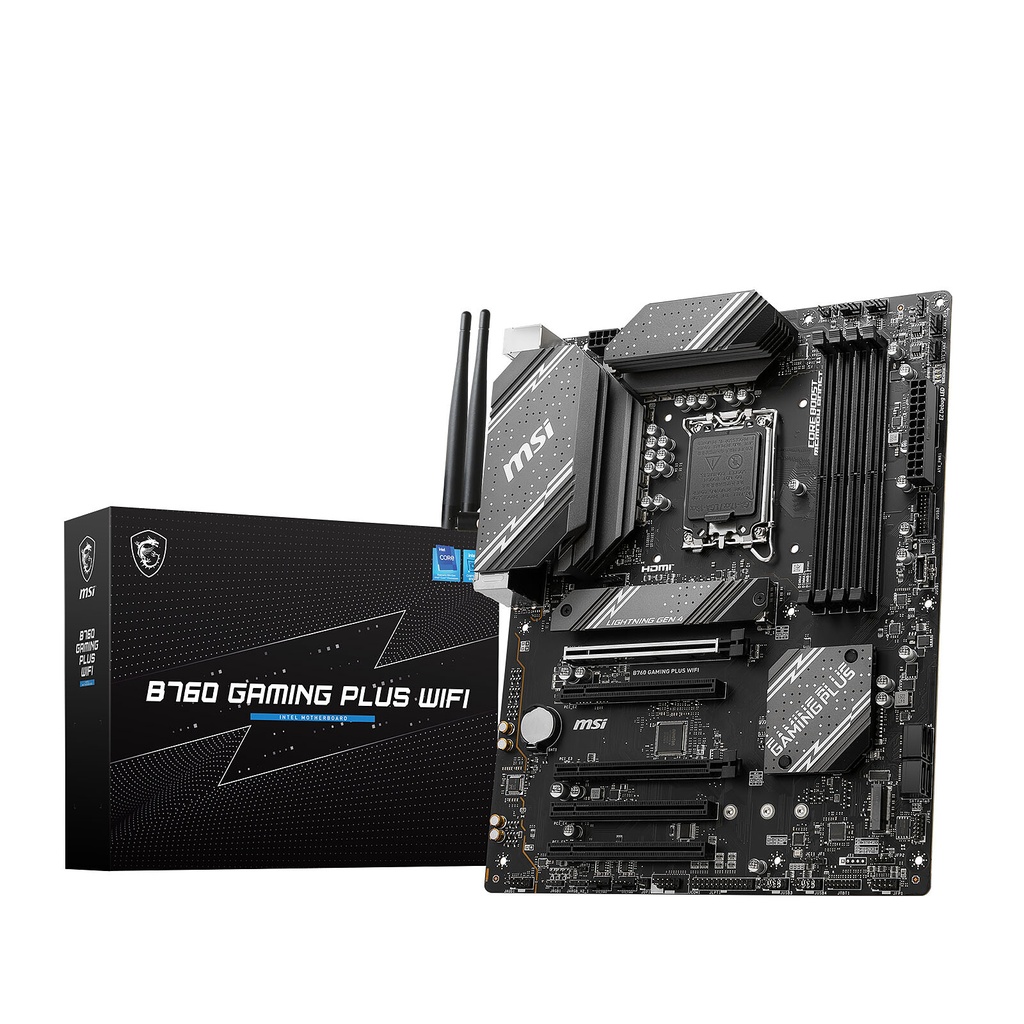 Carte Mère MSI B760 Gaming Plus WiFi DDR5 (LGA1700, ATX)