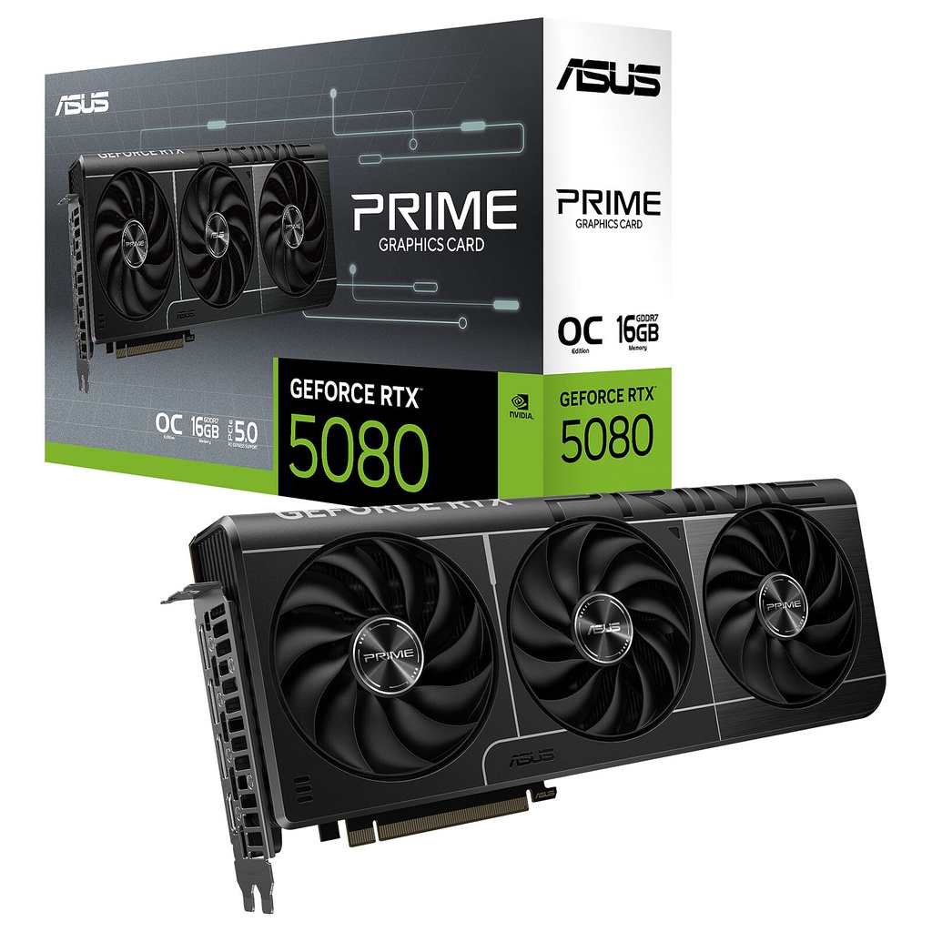 Carte graphique ASUS PRIME GeForce RTX 5080 16G GDDR7 OC