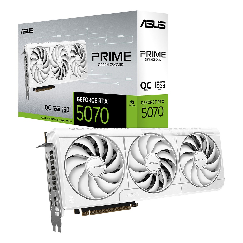 Carte graphique ASUS PRIME GeForce RTX 5070 12G OC White