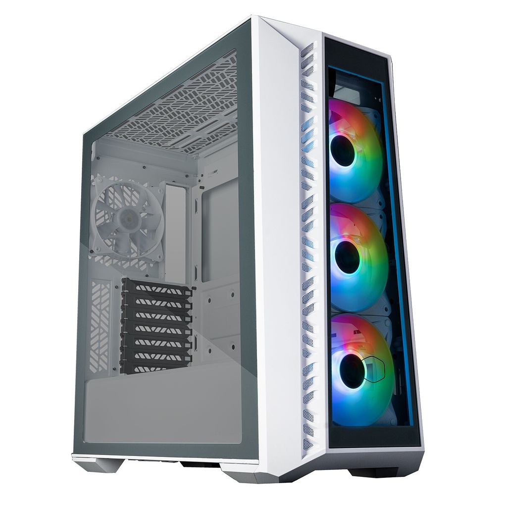 BOÎTIER COOLER MASTER MASTERBOX 520 TG WHITE ARGB