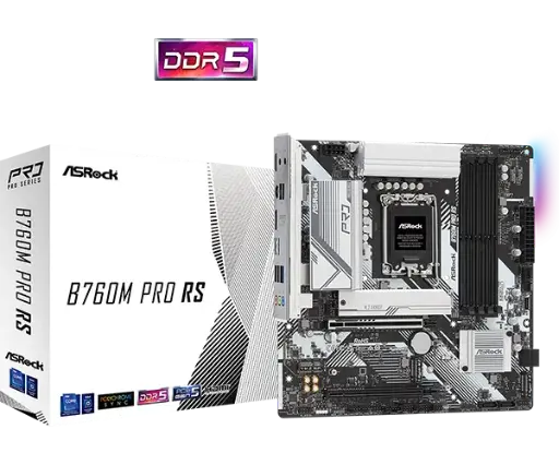  ASRock B760M Pro RS DDR5 (Intel LGA 1700) Micro ATX