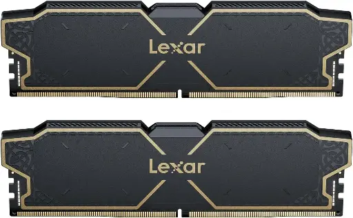 Kit Barrettes mémoire 16Go (2x8Go) DIMM DDR5 Lexar Thor OC 6000MHz (Noir)