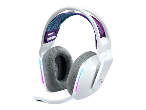[981-000883] Casque Gamer sans fil Logitech G733 Lightspeed RGB (Blanc)