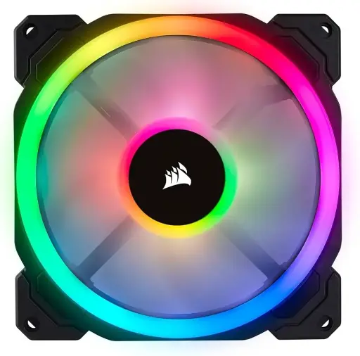 Ventilateur boîtier Corsair LL140 Dual Light Loop RGB 140mm Noir